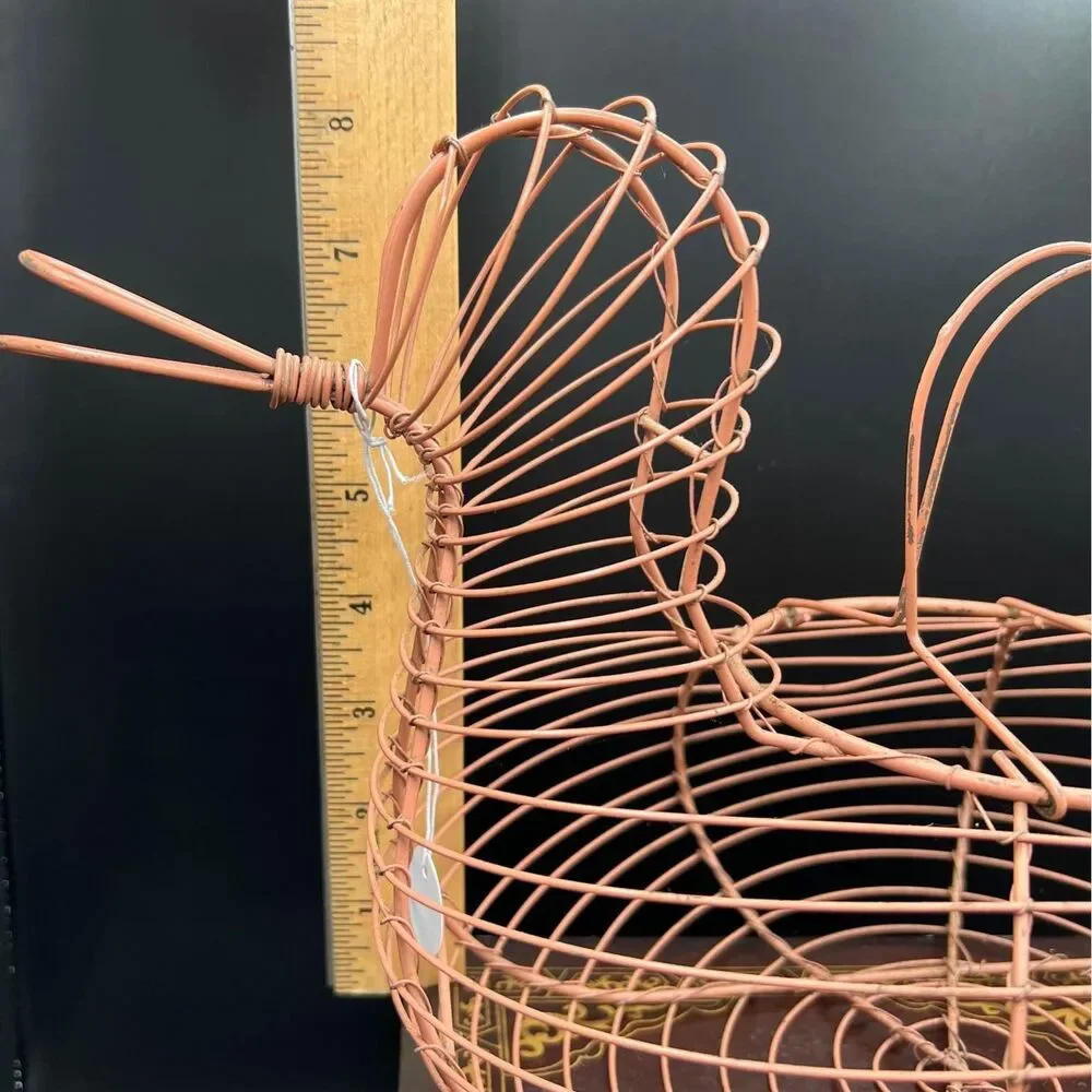 Wire egg duck basket, rustic farmhouse